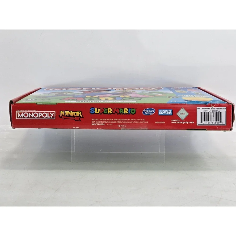 Monopoly Junior Super Mario Edition‎ Board Game, Fun Kids' Ages 5+ (BOX DAMAGE)